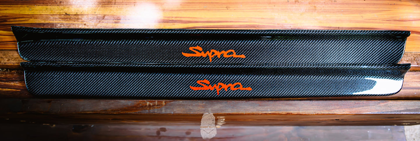 Carbon Fiber Door Sills for MK4 Supra